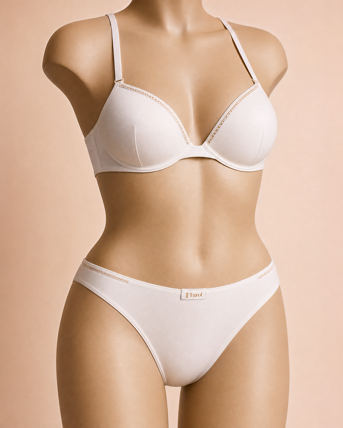 Conjunto Lingerie Selene Sutiã Top e Calcinha Sem Costura Confortável Feminino Adulto